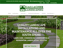 Tablet Screenshot of gallagherlandscaping.com